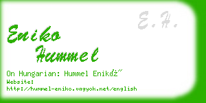 eniko hummel business card